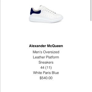 2 pair of alexander McQueen sneaker 100% authentic